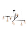 Lámpara Colgante Negro Oro E27 40w 9 Luces