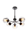 Lámpara de Techo Sputnik Negro Mate E27 40w 5 Luces