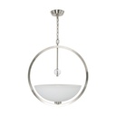Lámpara Colgante Lumicentro Níquel Satinado 1 Luz 60W E26