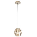 Lámpara Colgante Plateada Hexágono Panal Abeja 40w E26 1 Luz