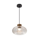 Lámpara Colgante Negro y Bronce 1 Luz  E27 60w