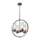 Lámpara Colgante Niquel Satinado 4 Luces  E27 60w