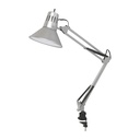 Lampara  Mesa E27 1L 100W(N/B) Acab. Plata