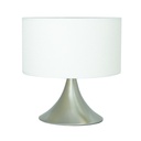 Lámpara de Mesa de 60 W Color Níquel Satinado 1 Luz