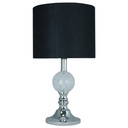 Lámpara de mesa 1 Luz E27 60W acabado en negro, material acrílico