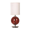 Lámpara de mesa E27 1 Luz 60W acabado en rojo claro
