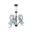 Candil Decorativo Clásico 3 Luces Bronce E14 60w