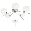 Lámpara de Techo E14 6 luces 40W - Acabado Cromo/Satín