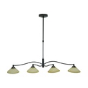 Lámpara De Techo Colgante Chocolate G9 60w 4 Luces