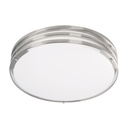 Plafón Decorativo Circular Plateado 22w T9 1 Luz