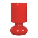 Lámpara de mesa 1 Luz E14 40W acabado en rojo