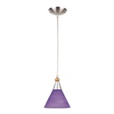 Lámpara Colgante Satin Niquel 1 Luz