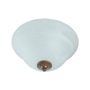 Plafón Clásico 2 Luces 60w E27 Marrón Negro