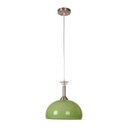 Colgante verde 1 Luz E27 60W acabado níquel satinado