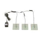 Lámpara de Jardín LED 3 luces Verdes 1.44W