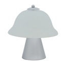 Lámpara De Mesa 1 Luz E27 Metal Pantalla Vidrio