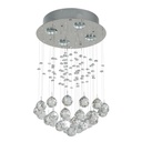 Candil Decorativo Plateado Moderno Gu10 50w 4 Luces
