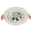 Luminario LED Empotrable Lumicentro COB Blanco 3000 K de 6 W