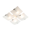 Lámpara de Techo Color Níquel Satinado 60 W de 4 Luces