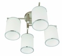 Luminaria Techo Níquel Satinado 4L E27