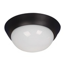 Plafón Inlite Negro 1 Luz E27