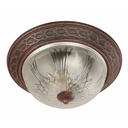 Plafón  Chocolate 2 Luces, Ideal para cocina, comedor y baño