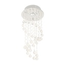 Lámpara de techo de cristal, 1 luz, socket GU10