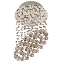 Lámpara de techo de cristal, 3 luces, socket GU10