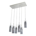 Lámpara Colgante Inlite Acabado Níquel Satinado de 6 Luces