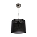 Lámpara Colgante Inlite Color Negro de 9 Luces