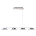 Lámpara LED colgante 4L acabado en cromo LED