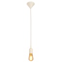 Lámpara Colgante Inlite con Foco Edison Color Blanco de 1 Luz