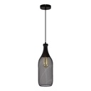 Lámpara Colgante Vintage Acero Negro Mate  E27 40w 1 Luz
