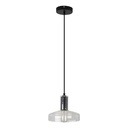 Lámpara Colgante Vintage Vidrio Negro Mate E27 40w 16.5cm