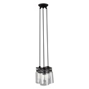 Lámpara Colgante Inlite Negro Pantalla de Vidrio 3 Lucess