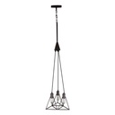 Lámpara Colgante Inlite  Color Bronce de 3 Luces