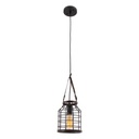 Lámpara Colgante Inlite Pantalla de Acero Color Negro de 1 Luz