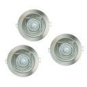 Lámpara Empotrable Color Níquel Satinado de 1 Luz