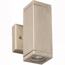 Lámpara de exterior níquel satinado 2L GU10 50W